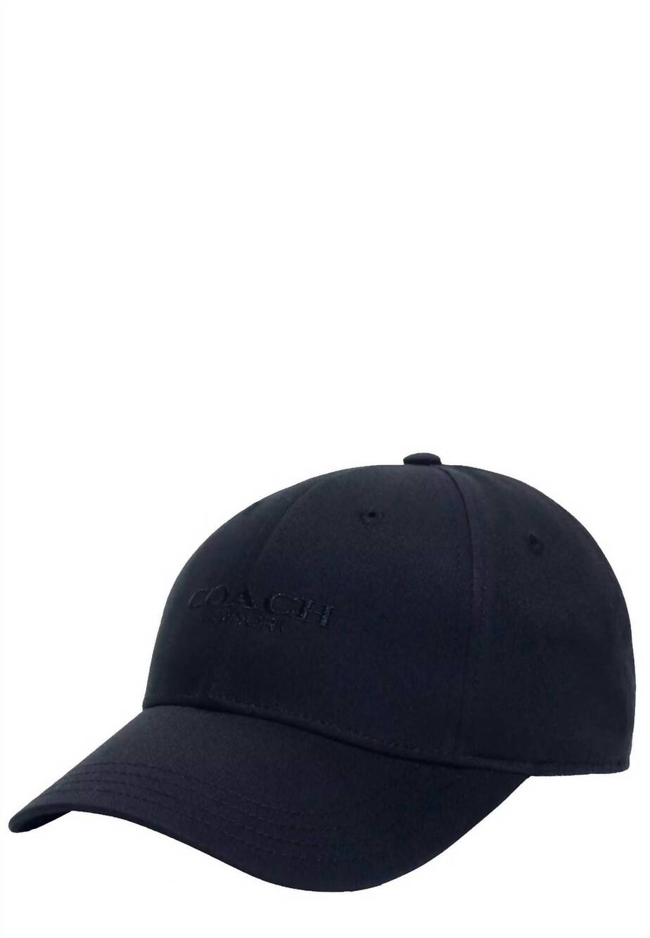 NEW COACH embroidered baseball hat in navy